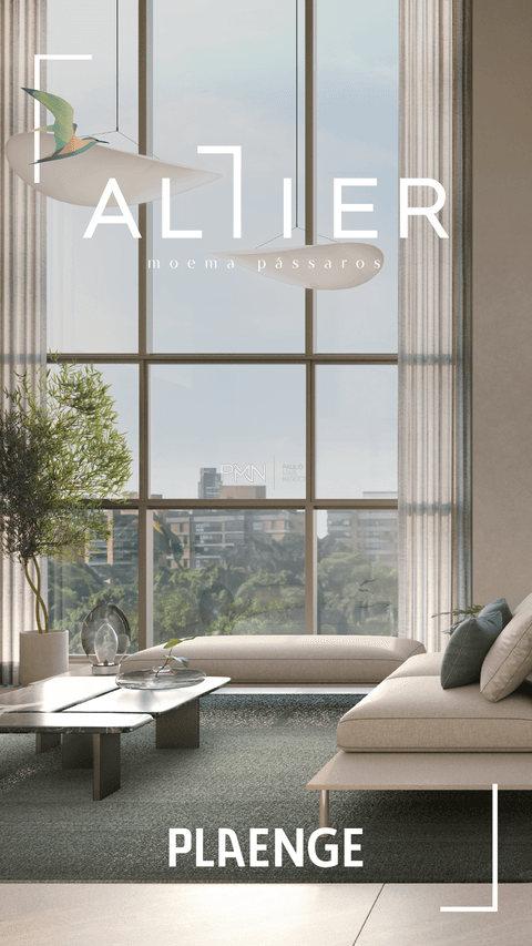 Apartamento Garden à venda em São Paulo, Moema, com 3 suítes, com 278.02 m², ALTIER MOEMA PÁSSAROS